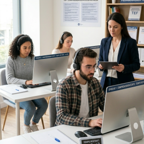 Examen TEF + manipulation d'ordinateur 3h