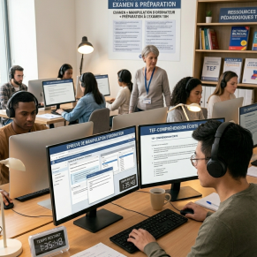 Examen + manipulation d'ordinateur + préparation à l'examen 10h